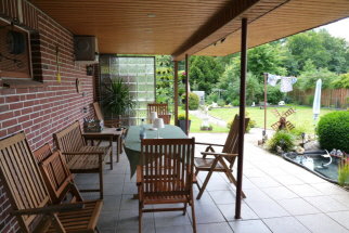 Terrasse, berdacht, Garten